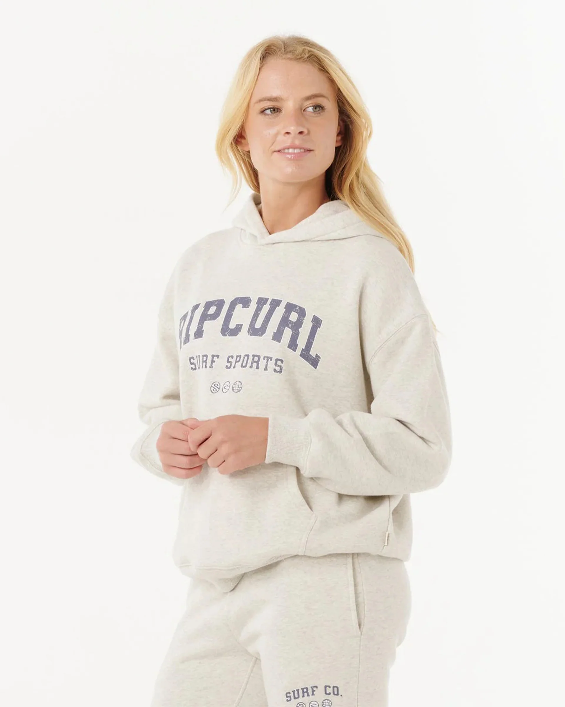 Women's Varsity Sports Pullover Hoodie - Sports Marle - Image 2